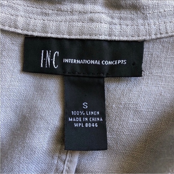 INC International Concepts 100% Linen Cardigan - Picture 3 of 6